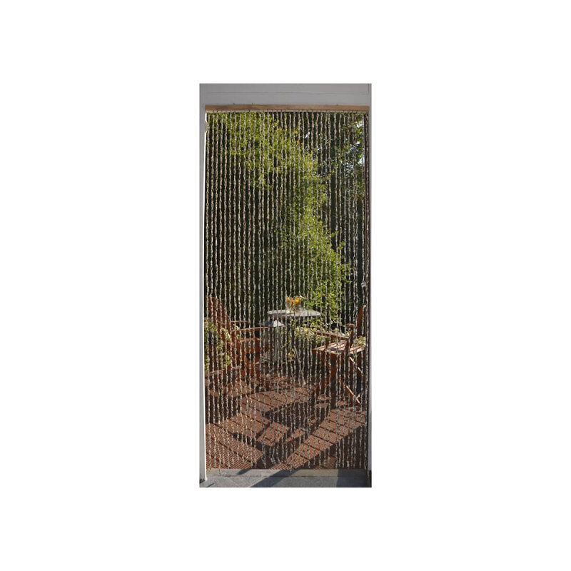 CONFORTEX - Rideau portière Maïs Capuccino CONFORTEX pour porte - 90 x 200 cm - marron beige - large