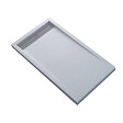 RUE DU BAIN - Receveur de Douche Extra Plat Rectangulaire avec Caniveau - Solid Surface Blanc - SlimLine Dimension - 100 x 80 - vignette