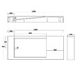 Distribain - Plan vasque solid surface Réf : SDPW12-B - vignette