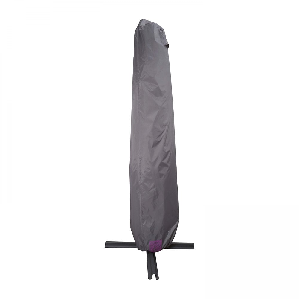 OVIALA - Housse de parasol déporté 230 x 45 cm gris - large