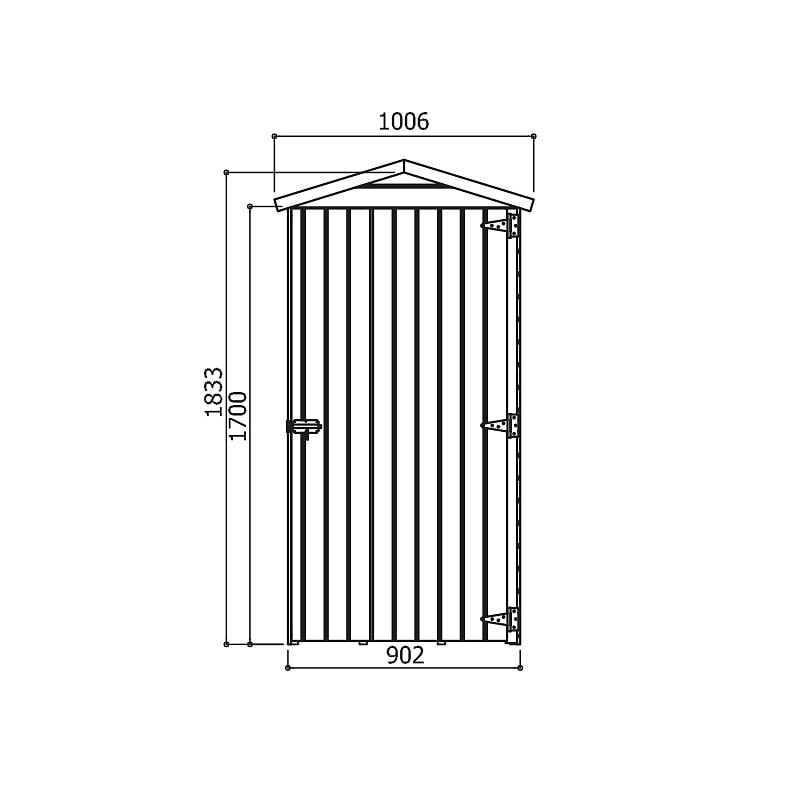 Armoire de rangement Pin européen Vert Epaisseur 12mm 90x96cm