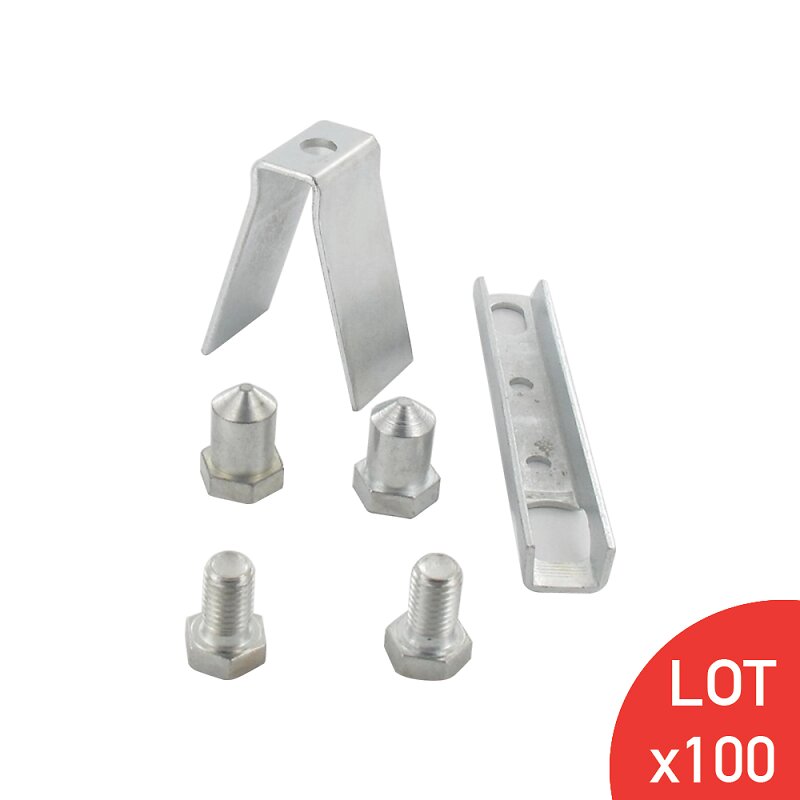 SECURY-T - Kit pour portail acier zingué pivot 6 pièces Secury-t - large