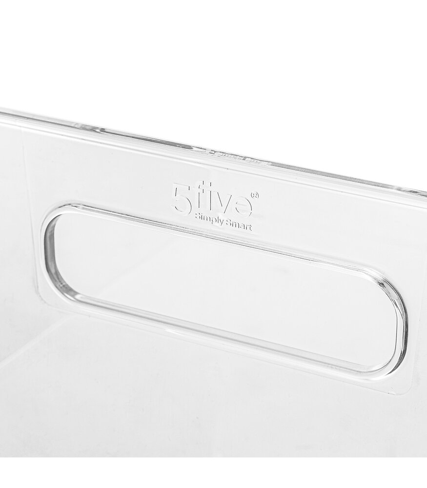 5 FIVE SIMPLY SMART - Boite de rangement transparente pour accessoires beauté & maquillage 31 x 31 x 15 cm - large