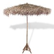 VIDAXL - Parasol en bambou avec toit en feuille de bananier 210 cm - Brun - vignette