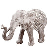 ATMOSPHERA - Éléphant décoratif en Résine effet blanchi H 20 cm - vignette
