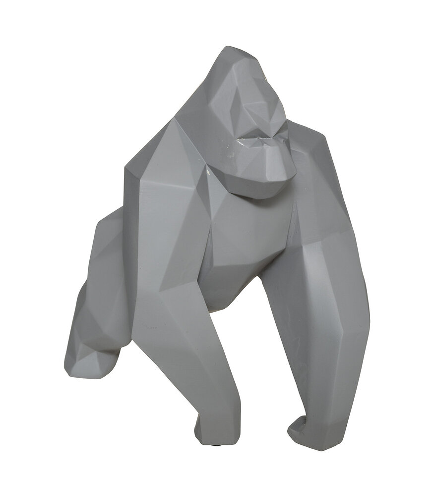 ATMOSPHERA - Objet déco Gorille Origami en résine H 19.5 cm - large