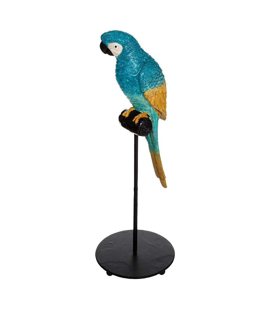 ATMOSPHERA - Objet décoratif Oiseau en résine Multicolore H 36 cm - large
