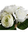 ATMOSPHERA - Bouquet de Fleurs artificielles Blanches H 30 cm - vignette