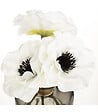 ATMOSPHERA - Bouquet d'Anémones artificielles dans un vase en verre coloré - vignette