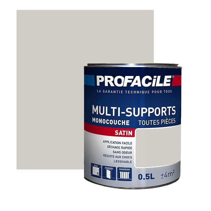 PROFACILE - Peinture intérieure multi-supports, PROFACILE 0.5 litre Toile de Lin - large