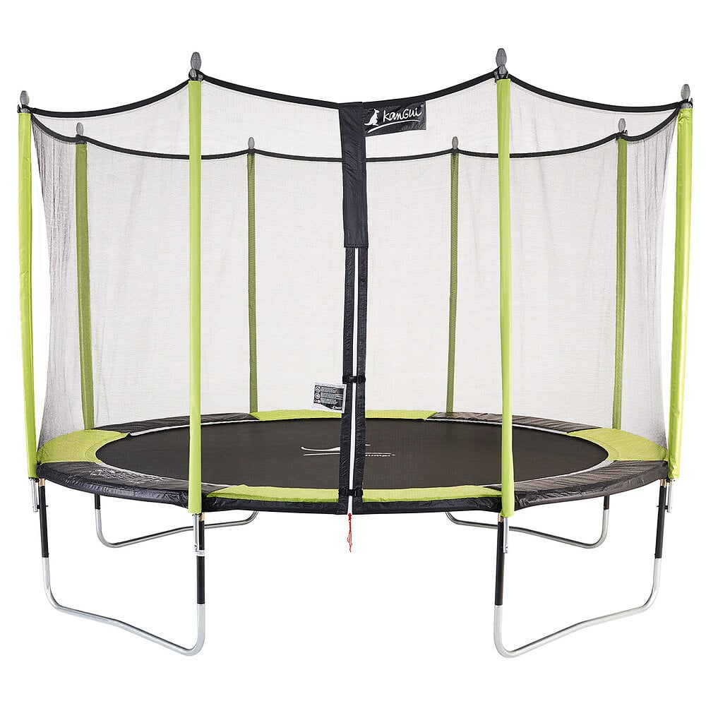Trampoline+de+jardin+426+cm+++filet+de+securite+JUMPI+Vert/Noir+430