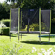 KANGUI - Trampoline de jardin 244 cm + filet de sécurité JUMPI Taupe/Vert 250 - vignette