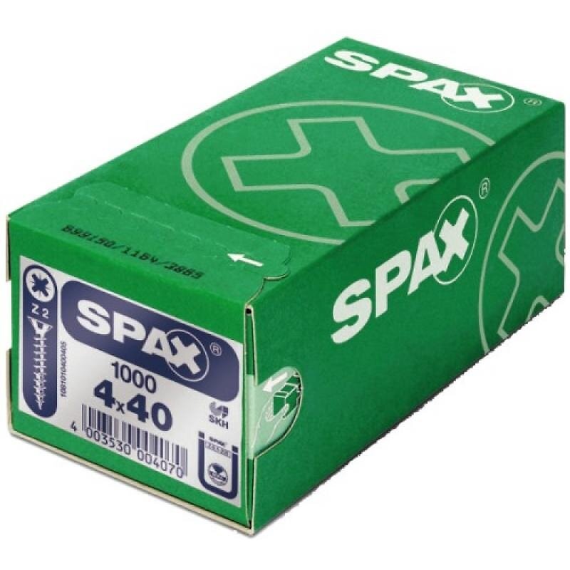 SPAX - Vis universelle Spax filetage total tête fraisée - large
