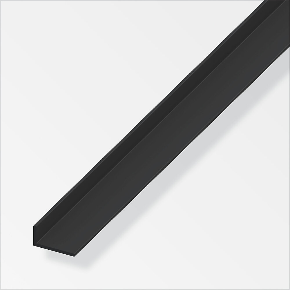 ALFER - Cornière 25x20x2 PVC noir 2m - large