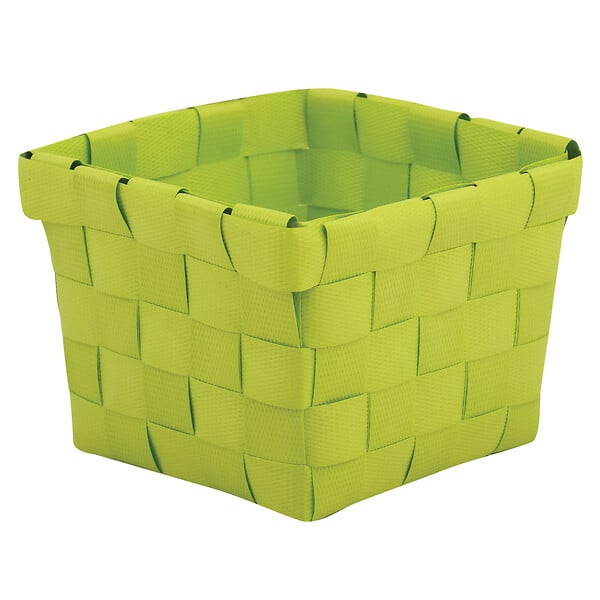 Panier De Rangement 10x10x7,5cm Bleu Marine Blanc MSV