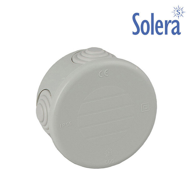 Solera - Boîte ronde scellée ø70x35mm retractilé solera Gris - large