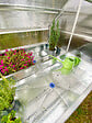 DCB GARDEN - Mini-serre de jardin double en acier galvanisé blanc - vignette