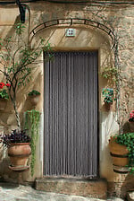 Rideau de porte gris 90x200cm - Provence Outillage