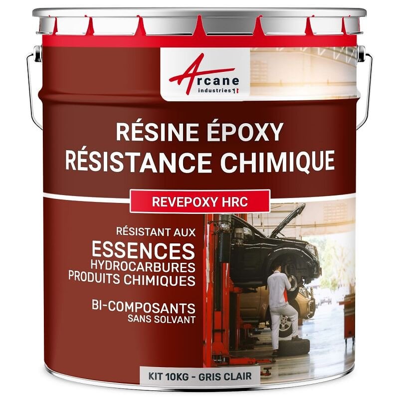 Resine Epoxy pour CONTACT ALIMENTAIRE - REVEPOXY CONTACT ALIMENTAIRE -  Rouge Brun - Ral 3011 - 4 kg - ARCANE INDUSTRIES