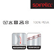 SPIRELLA - Spirella Rideau de douche PEVA BIO 180x200cm Blanc - vignette