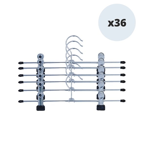 Msv Lot De Cintres En Acier Avec Pinces Bricomarch