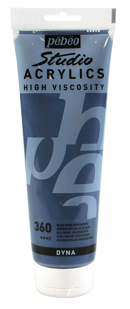 PEBEO - Studio Acrylics 250ml Bleu Noir Iridescent - large
