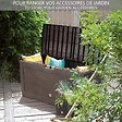 Coffre De Rangement Aspect Polyrotin Gris Malle 310 Litres