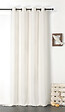 LINDER - Rideau à oeillets occultant Libeccio - Blanc 140x255cm - vignette