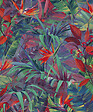 GRANDECO - P.vin/int motif paradise flower orange - vignette