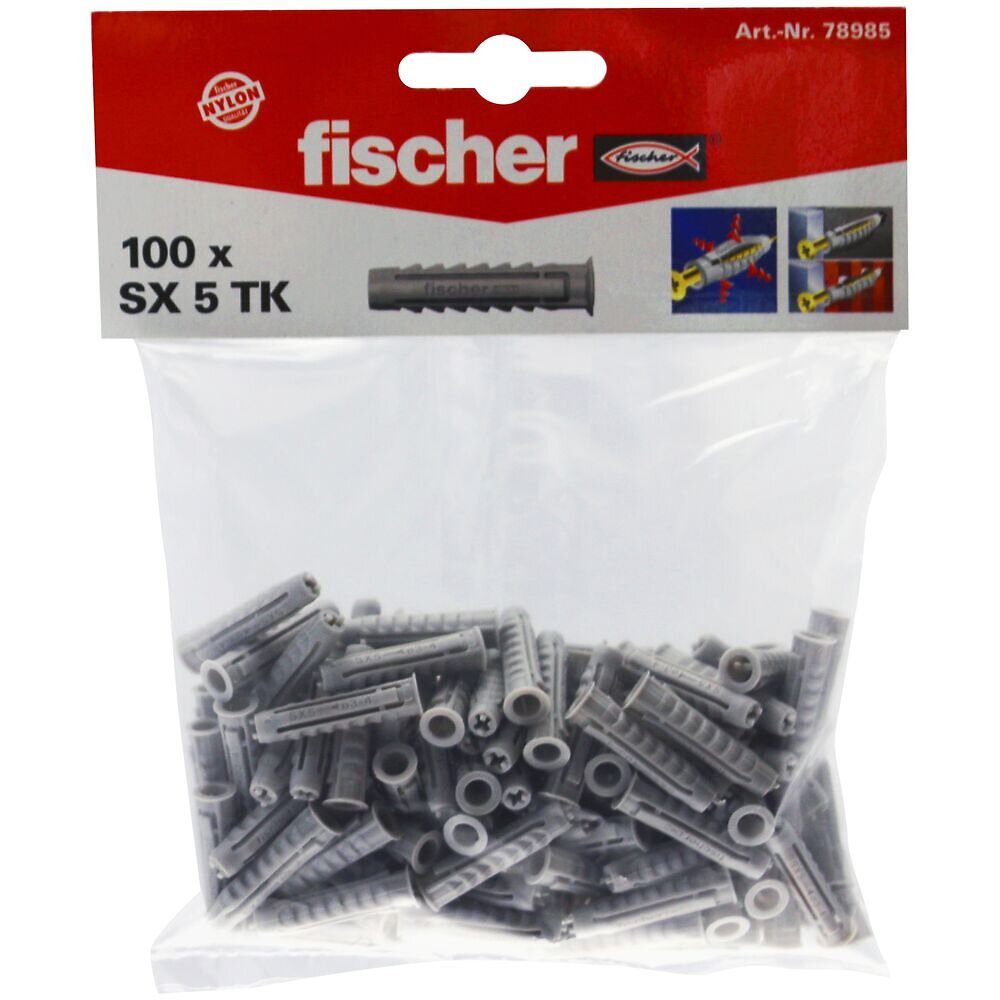 FISCHER - Cheville pour matériaux pleins SX 5 T K - large
