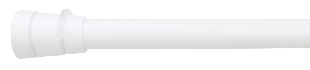 CESSOT - Tringle à rideau entremur Ø28-25mm ext de 150 à 230cm, blanc mat - large