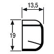 NICOLL - Régulateur BE 115 - 122 - 130 avec calibre pour entrée d'air aéraulique universelle coloris blanc boîte de 10 - vignette