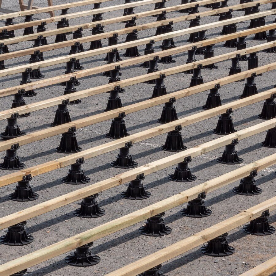 JOUPLAST - Plot réglable de terrasse pour lambourde 20/30 mm Jouplast Carton de 60 plots - large