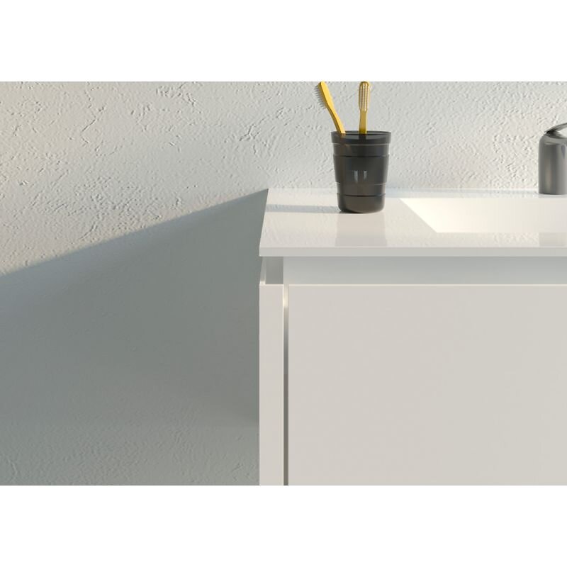 Distribain - Meuble de salle de bain Strano 900 Blanc - large