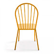 OVIALA - Chaise bistrot en métal jaune - vignette