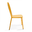 OVIALA - Chaise bistrot en métal jaune - vignette