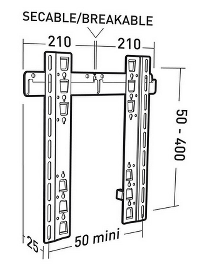 APPLIK support mural universel fixe pour écran grande taille