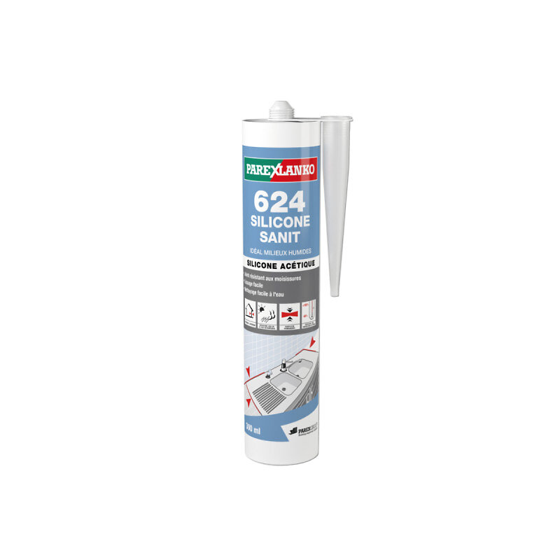 Mastic silicone anti-moisissures blanc cartouche 280 ml