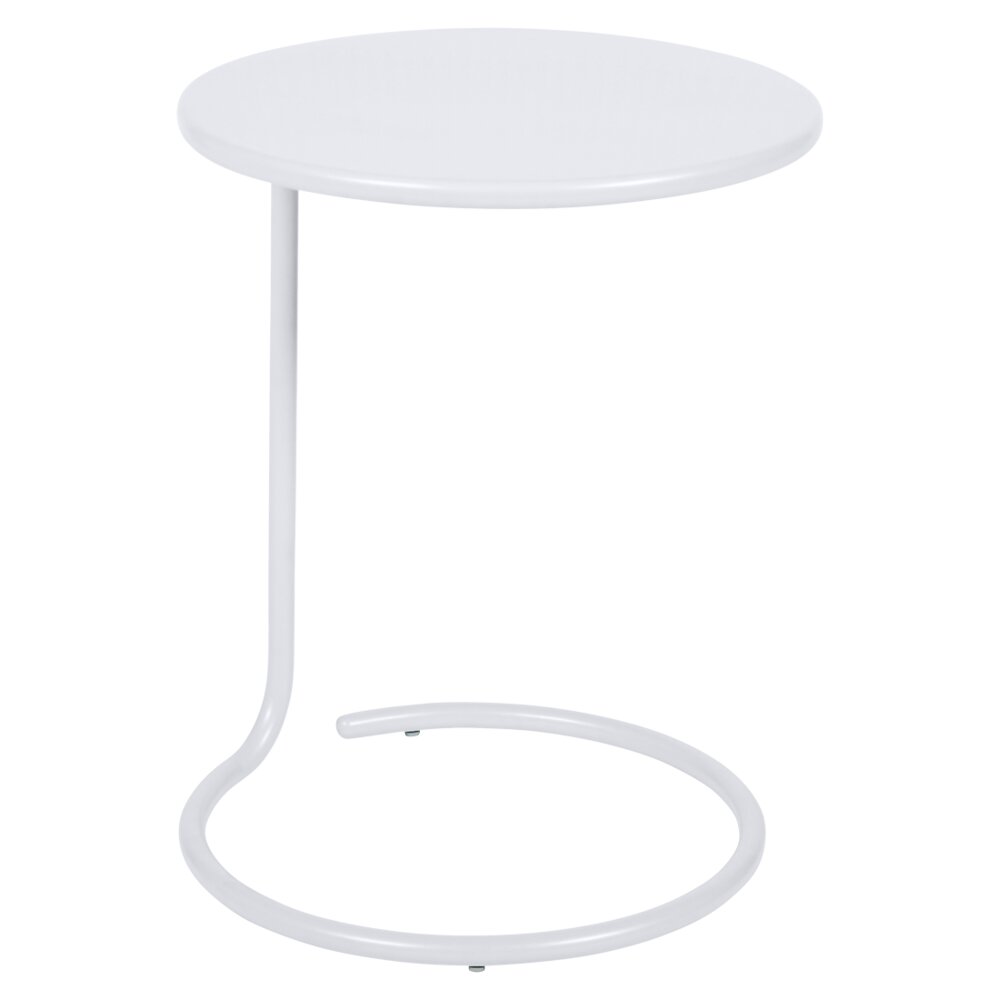 table basse coolside - aluminium - blanc coton - 55cm