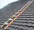 Matisere - Echelle de toit - Bois / Alu - Ecartement des barreaux 33cm - 3.50m de long - HIM4138.33.350 - vignette