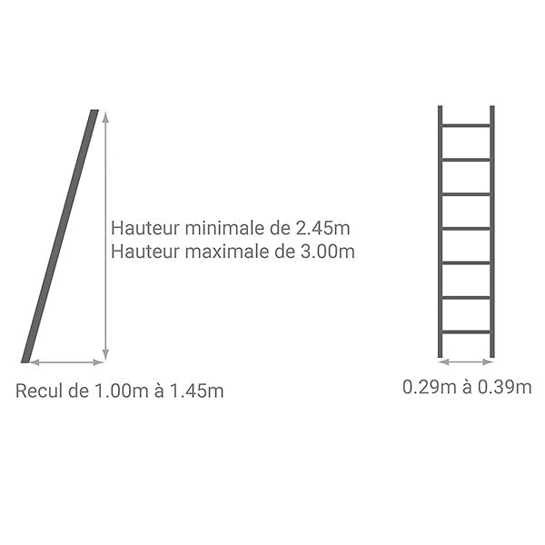 Matisere - Escalier Escamotable Mural: Dimensions De Tremie De 80x120cm - Adjm/80/120 - large