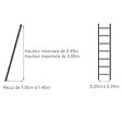 Matisere - Escalier Escamotable Mural: Dimensions De Tremie De 80x120cm - Adjm/80/120 - vignette
