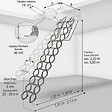 Matisere - Echelle escamotable - Ouverture du plafond de 70 x 90cm - LSF7090-320 - vignette