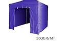 GREADEN - Greaden Pack 4 Côtés ( Sans Structure ) - Bleu-marine - 3 Murs Pleins Avec Une Porte 300g/m2 Polyester Enduction Pvc 3x3m Gamme 40mm - vignette