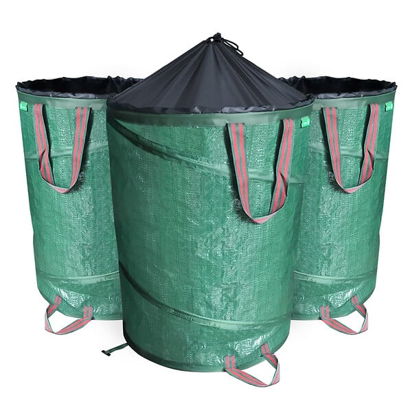 Rouleaux de sacs poubelles verts de 10 litres 100% à base de plantes