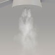 SULION - Ventilateur De Plafond Moteur Dc 132cm Blanc Avec Brumisateur D'eau Ip44 - vignette