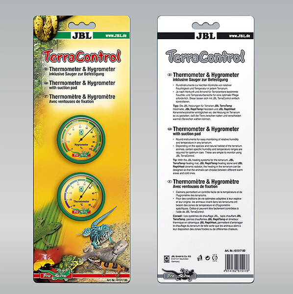 Aquiflor  JBLTERRACONTROL : HYGROMETRE + THERMOMETRE POUR TERRARIUM