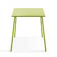 OVIALA - Ensemble table de jardin et 4 chaises en métal vert - vignette