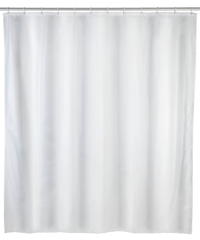 WENKO - Rideau de douche 120x200 cm blanc polyester - large