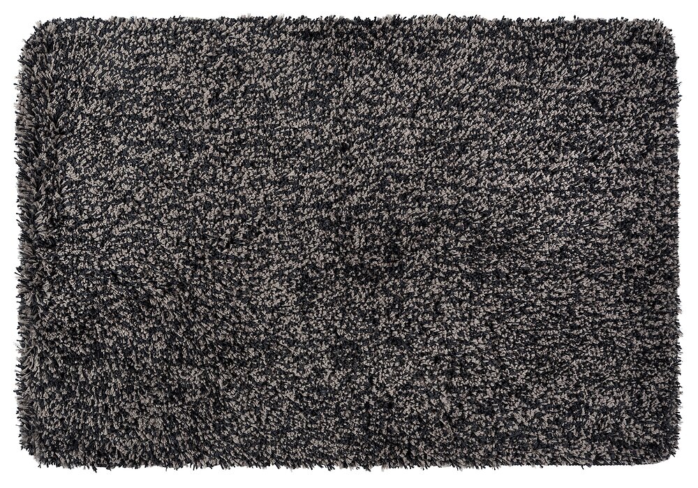 WENKO - Tapis de bain Mélange gris souris 60x90cm Micropolyester - large